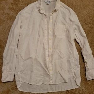 **3 FOR $20!!!** Boyfriend White Button Up